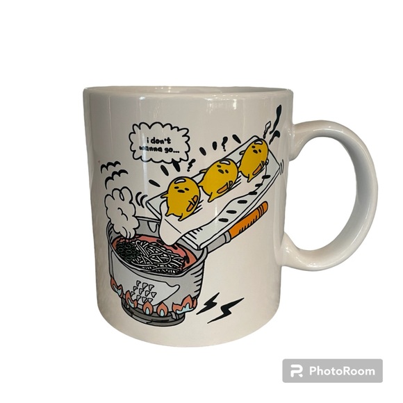New Gudetama I don't wanna go... by Sanrio Ceramic Mug - Picture 2 of 9